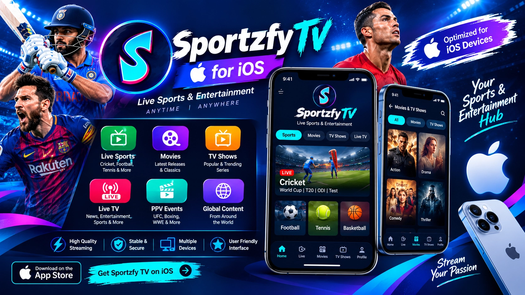 Sportzfy for iOS